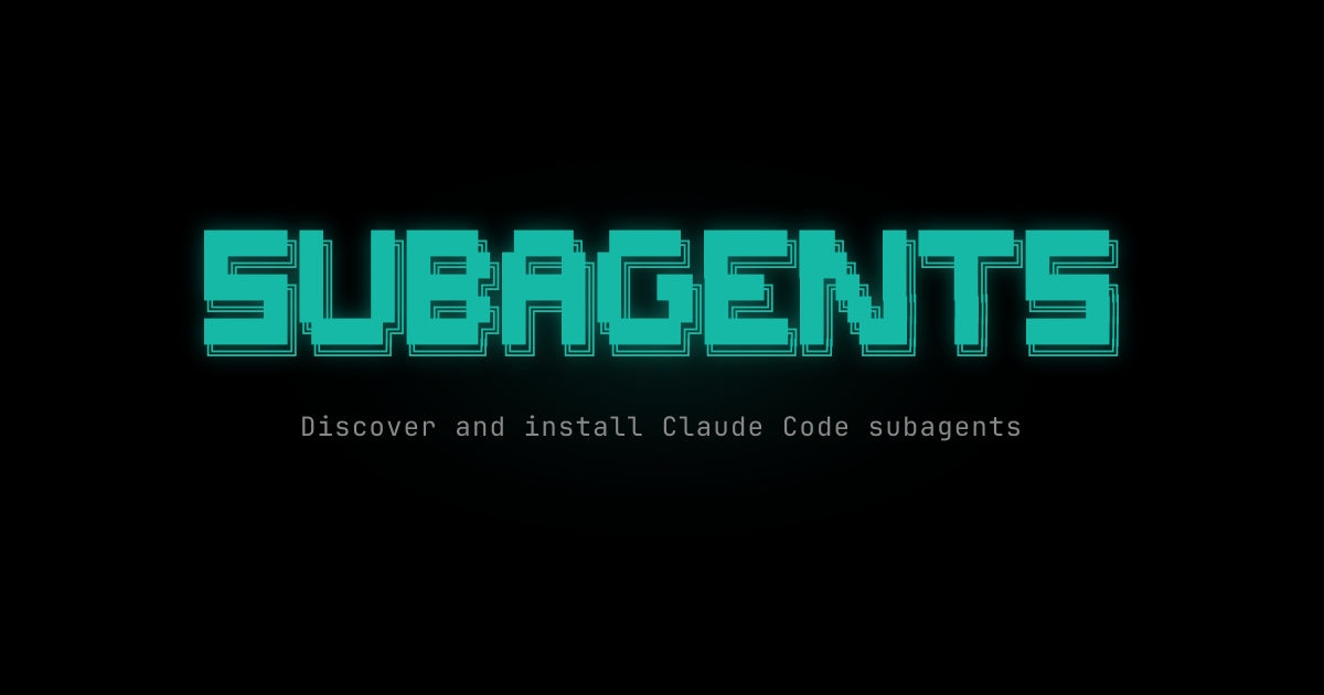 Subagents.sh - Discover Claude Code Subagents